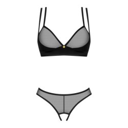 Nesari jalgevaheta kahest osast koosnev komplekt - Must XS/S