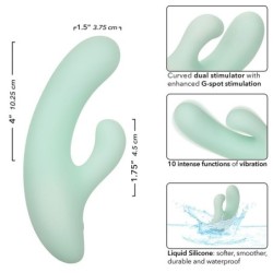 Pacifica Fiji Vibrator și Stimulator Punct G 10 Vibrații Aqua