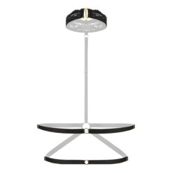 Viola-rintaliivit valjailla, nauhoilla ja pitsillä - musta