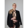 Fia harness bh med stropper - sort