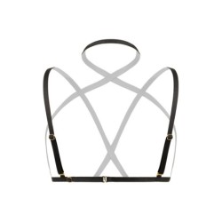 Fia Harness BH mit Strapsen - Schwarz