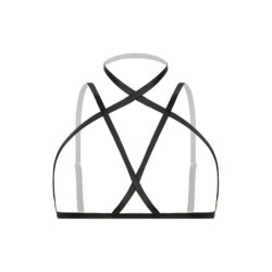 Soutien-gorge harnais à lanières Fia - noir