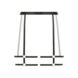 Porte-jarretelles avec bretelles Blushing - Noir