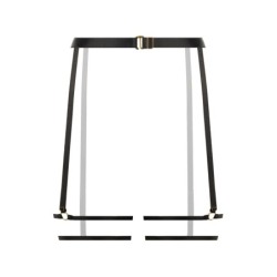 Kousenband met jarretels Blushing - Zwart