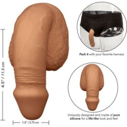Iepakojuma Dzimumloceklis Silikona Dzimumloceklis 12.75Cm Karamele