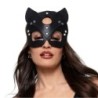 Freche Katze Maske - Schwarz
