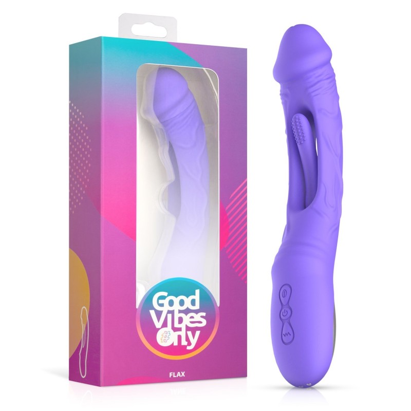 Flax vibrerande dildo med G-punktsstimulator
