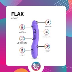 Вибратор дилдо Flax със стимулатор на G-точка