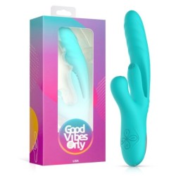 Vibrador Conejo Lisa con Empuje y Estimulador del Punto G