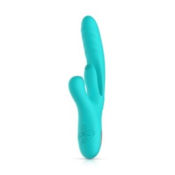 Lisa zajček vibrator s potiskom in stimulatorjem točke G