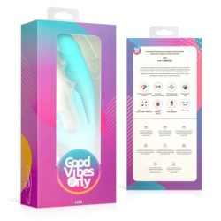 Lisa zajček vibrator s potiskom in stimulatorjem točke G