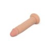 Dildo sense testicles 17.5 cm - beix
