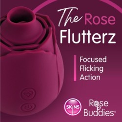 Skins Rose Buddies - Roosa Flutterz vibraator - Burgundia