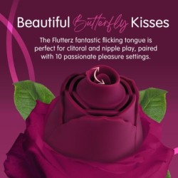 Skins Rose Buddies - El Vibrador Rosa Flutterz - Borgoña