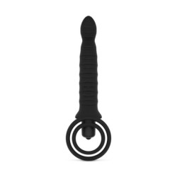 Vibrirajoči dildo z obročem za penis