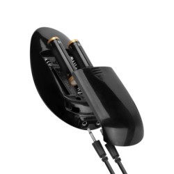 Set de consolador amb arnés vibrador - Negre