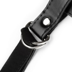 Conjunto de Arnês com Dildo Duplo - Preto