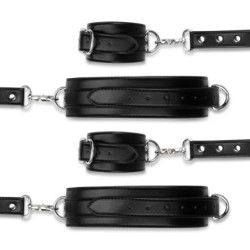 Handboeien en Bondage Set - Zwart