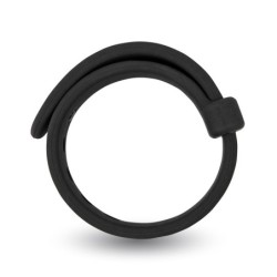 Anello per pene Rooster Jason regolabile con fascia resistente - Nero