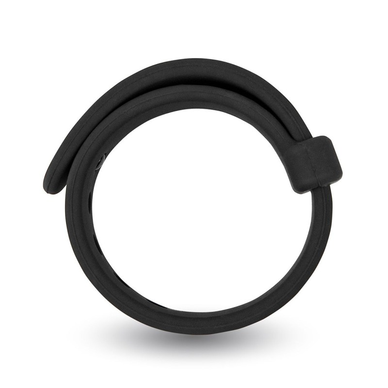Anello per pene Rooster Jason regolabile con fascia resistente - Nero
