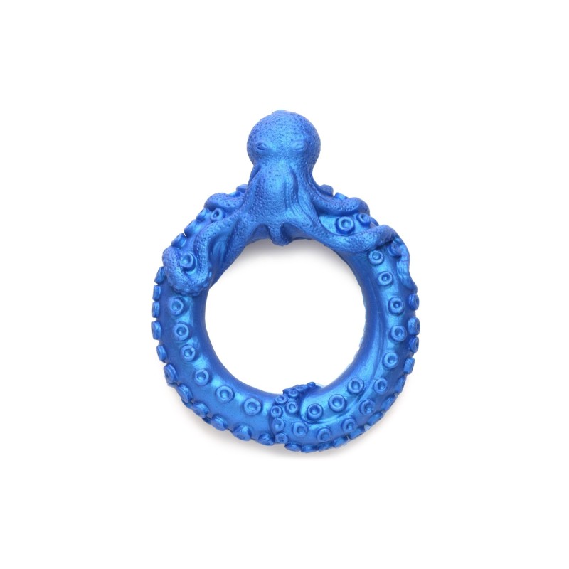Anillo para pene de silicona Poseidon's Octo-Ring - Azul