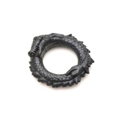 Anello per pene in silicone Black Caiman - Nero