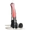 Centaur Explosion Dildo de Silicone com Ejaculação - Preto/Vermelho