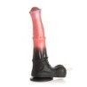 Centaur Explosion Dildo de Silicone com Ejaculação - Preto/Vermelho