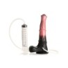 Centaur Explosion Silikon Dildo mit Ejakulation - Schwarz/Rot