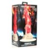 Resurrector Phoenix Silikon Dildo mit Ejakulation - Rot/Weiß
