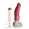 Resurrector Phoenix Silikon Dildo mit Ejakulation - Rot/Weiß