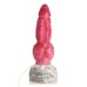 Resurrector Phoenix Silikon Dildo mit Ejakulation - Rot/Weiß