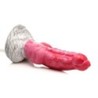 Resurrector Phoenix Dildo en Silicone avec Éjaculation - Rouge/Blanc