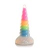 Gode en silicone luminescent arc-en-ciel