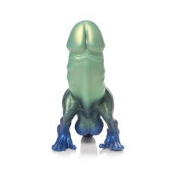 Dildo Dinosaurus Jurský Penis - Zelená a Modrá