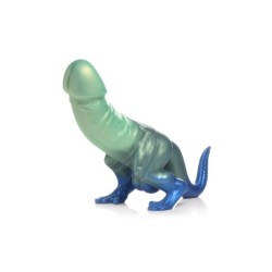 Gode Dinosaure Pénis Jurassique - Vert et Bleu