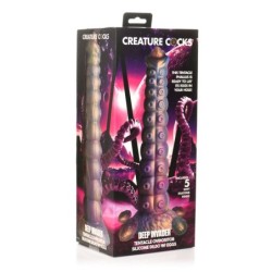 Deep Invader Tentacle Ovipositor Dildo de Silicone com Ovos