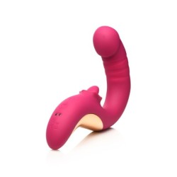 Vibrator med slik og stød Tease & Please - Pink