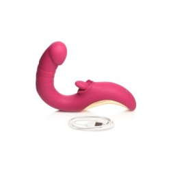 Vibrator za lizanje i guranje Tease & Please - Roza