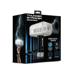 Masturbatore a Suzione Thunder Stroker - Argento e Nero