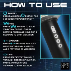 Masturbador de Sucção Thunder Stroker - Prata e Preto