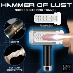 Sesalni masturbator Thunder Stroker - srebrne in črne barve