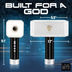 Masturbatore a Suzione Thunder Stroker - Argento e Nero