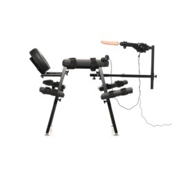 Lydnadsbänk med Sexmaskin - Svart