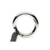 Anel para pénis e testículos Tug + Plug com plug anal - Preto e Prata