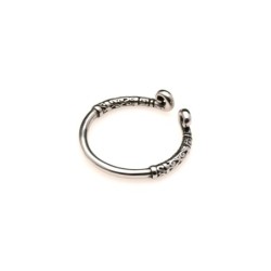 Eichelring aus Edelstahl - Silber