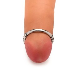 Anillo para glande de acero inoxidable - Plata
