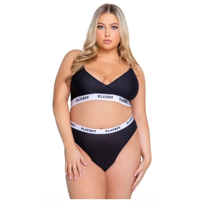 2 gabalu Lifestyle Curvy komplekts - Melns XL/2XL