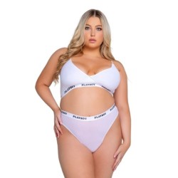Curvy 2 részes fehérnemű szett - Fehér XL/2XL