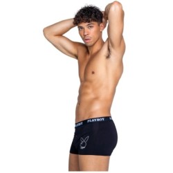Playboy Lingerie - Modal Tuxedo Boxer för män - Svart M